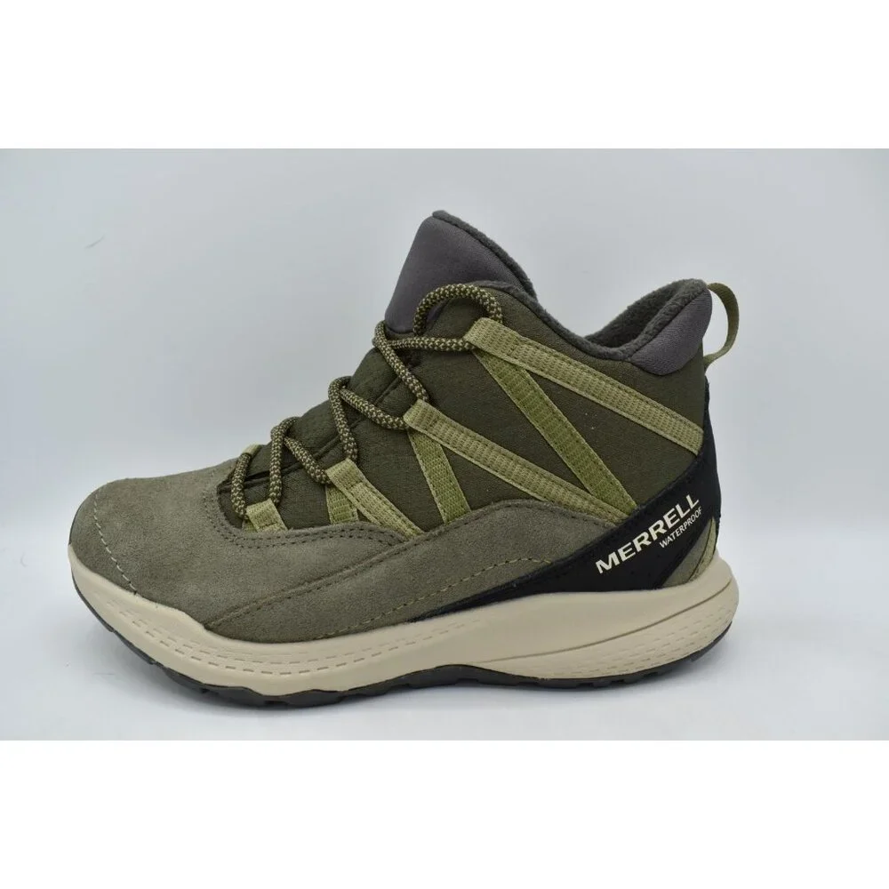 Merrell Women Size 8 Wide Bravada Edge 2 Thermo Demi Olive‎ Suede WP Boots